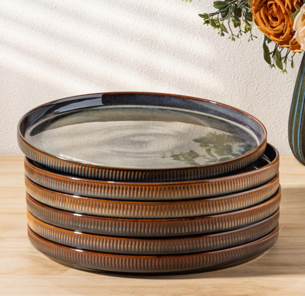 Stoneware Dinner Plates Set of 6 – Coca Mocha