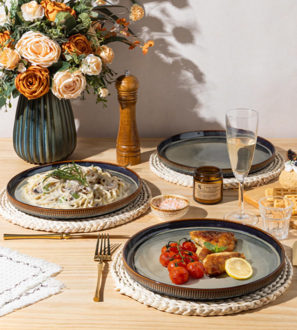 Stoneware Dinner Plates Set of 6 – Coca Mocha