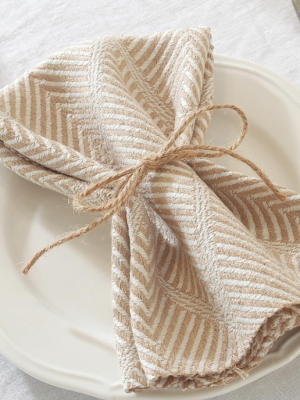 Green Textured Cloth Napkins Set of 6 – Rustic Reusable Table Napkins
